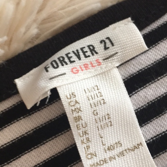 {Forever 21} black and white striped dress - Picture 2 of 2